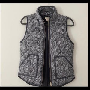 J.Crew Herringbone Puffer Vest
